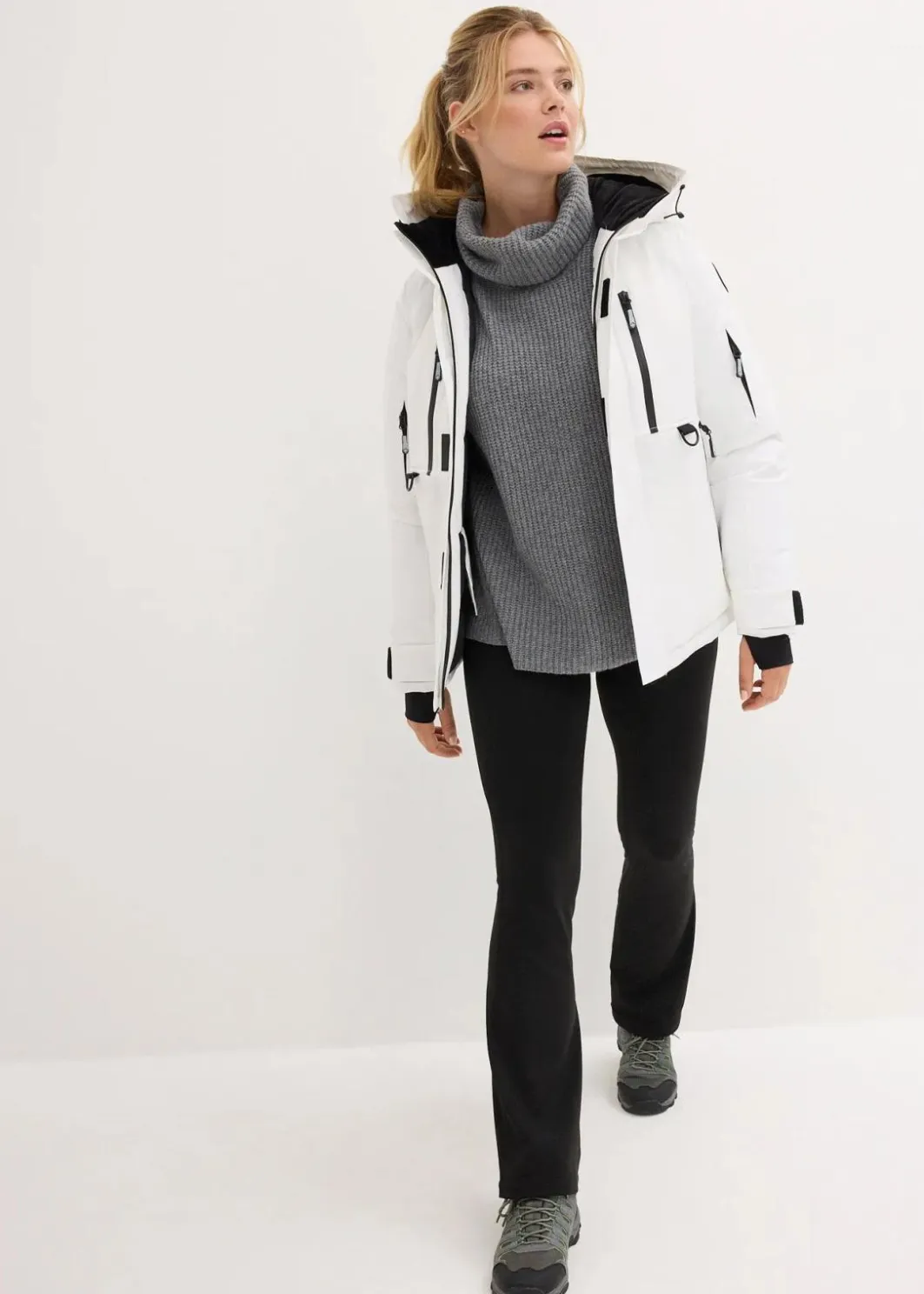 wasserdichte Ski-Jacke mit Schneefang Damen Nachhaltigere Materialien|Jacken & Mäntel