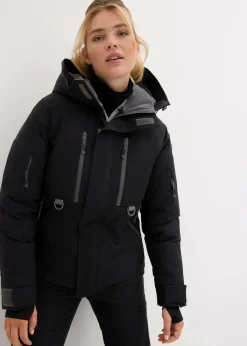 Damen bonprix Bekleidung·Jumpsuits|Bekleidung·Sweat|wasserdichte Ski-Jacke mit Schneefang