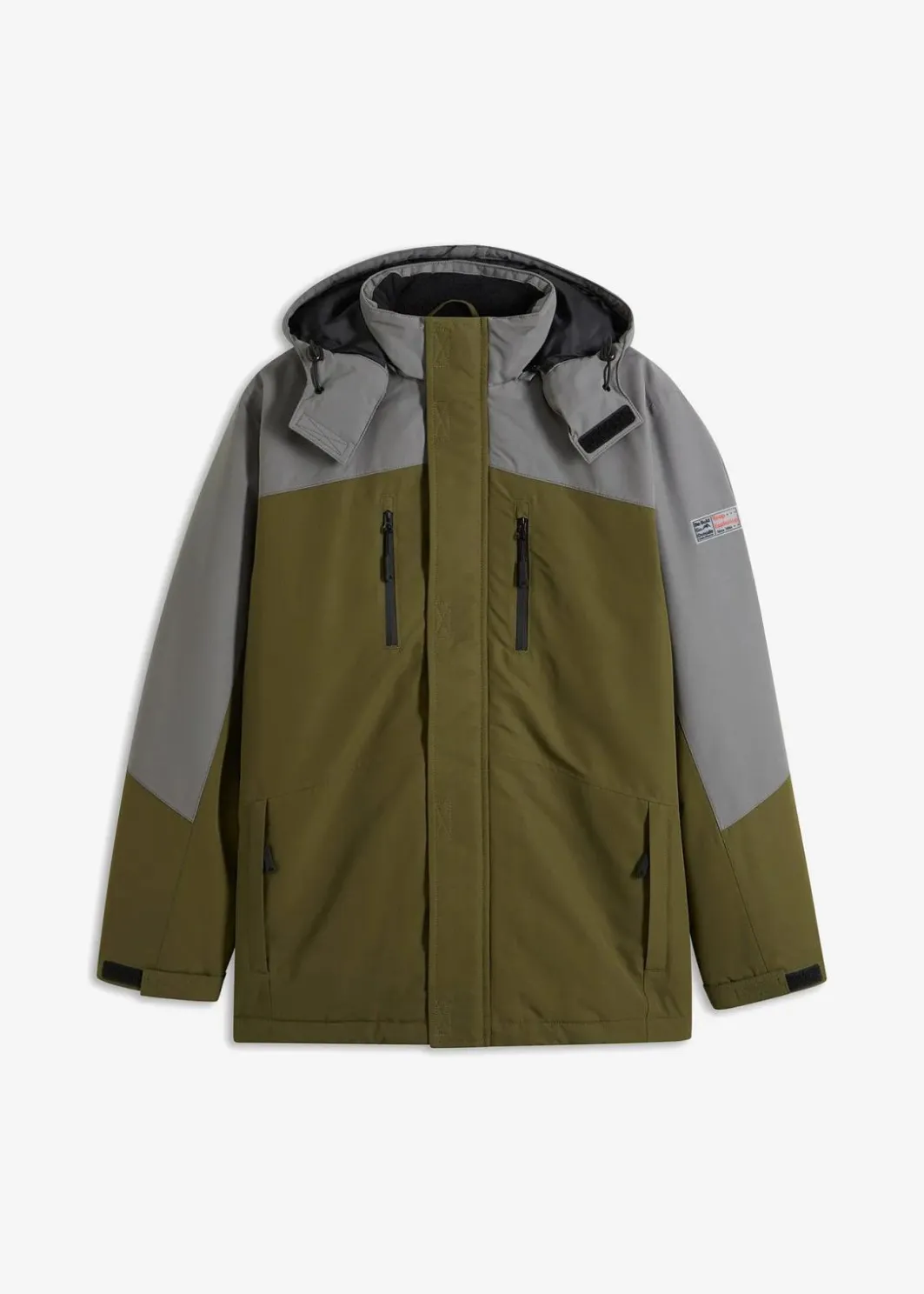 New wasserdichte Winter-Funktionsjacke mit abnehmbarer Kapuze Herren Große Größen|Outdoorbekleidung