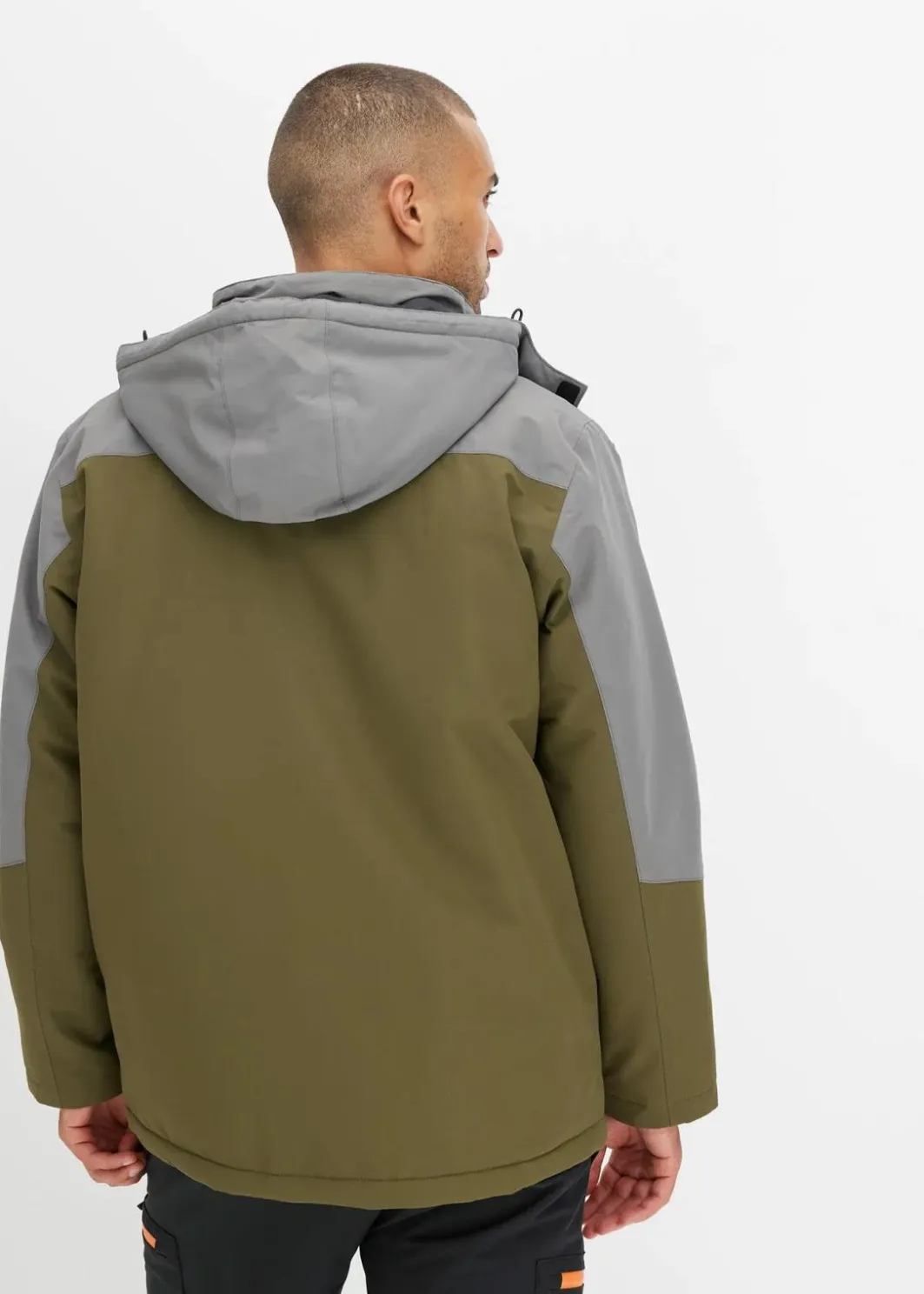 New wasserdichte Winter-Funktionsjacke mit abnehmbarer Kapuze Herren Große Größen|Outdoorbekleidung
