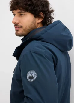 Outlet wasserdichte Winter-Funktionsjacke mit Windfang Herren Große Größen|Outdoorbekleidung
