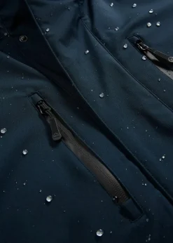 Outlet wasserdichte Winter-Funktionsjacke mit Windfang Herren Große Größen|Outdoorbekleidung