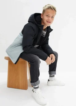 Hot wasserdichte Winterjacke im Colourblocking mit Kapuze Kinder Jungen 9-16 Jahre·Jacken & Outdoor|Jungen 2-8 Jahre·Nachhaltigere Materialien