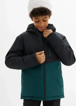 Kinder bonprix Jungen 2-8 Jahre·Nachhaltigere Materialien|Jungen 9-16 Jahre·Jacken & Outdoor|wasserdichte Winterjacke im Colourblocking mit Kapuze