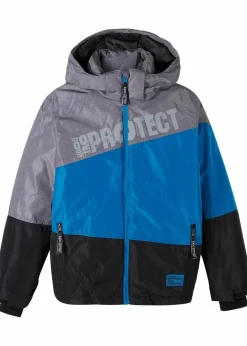 wasserdichte Winterjacke im Colourblocking mit Kapuze Kinder Jungen 9-16 Jahre·Jacken & Outdoor|Jungen 2-8 Jahre·Nachhaltigere Materialien