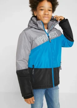 wasserdichte Winterjacke im Colourblocking mit Kapuze Kinder Jungen 9-16 Jahre·Jacken & Outdoor|Jungen 2-8 Jahre·Nachhaltigere Materialien