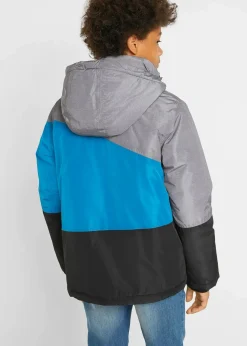 wasserdichte Winterjacke im Colourblocking mit Kapuze Kinder Jungen 9-16 Jahre·Jacken & Outdoor|Jungen 2-8 Jahre·Nachhaltigere Materialien