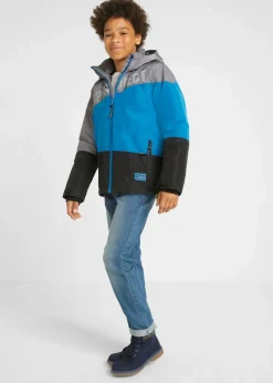 wasserdichte Winterjacke im Colourblocking mit Kapuze Kinder Jungen 9-16 Jahre·Jacken & Outdoor|Jungen 2-8 Jahre·Nachhaltigere Materialien