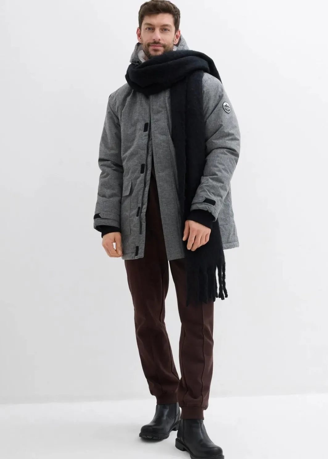 Herren bonprix Große Größen|Outdoorbekleidung|wasserdichter Funktions-Parka mit Kuschel-Fleece-Futter