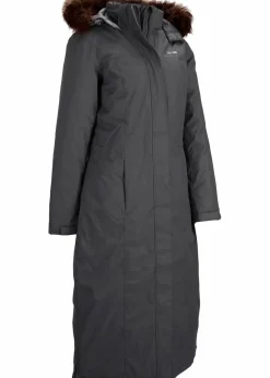 Damen bonprix Jacken & Mäntel|Bekleidung·Hosen|wasserdichter Outdoor-Mantel mit Fellimitat