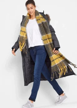 Damen bonprix Jacken & Mäntel|Bekleidung·Hosen|wasserdichter Outdoor-Mantel mit Fellimitat