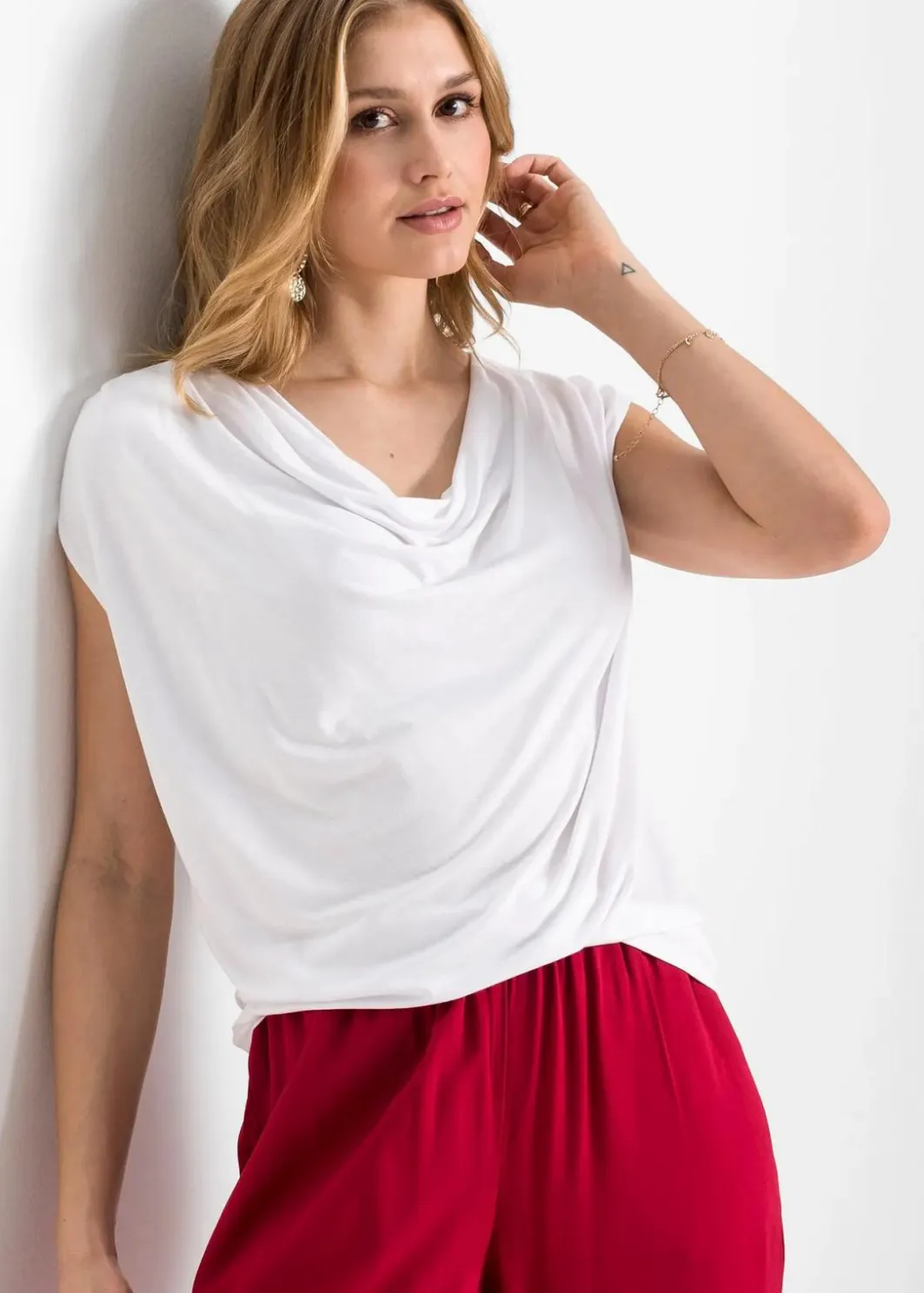 Sale Wasserfall-Shirt aus Viskose-Mix Damen Nachhaltigere Materialien|Shirts & Tops