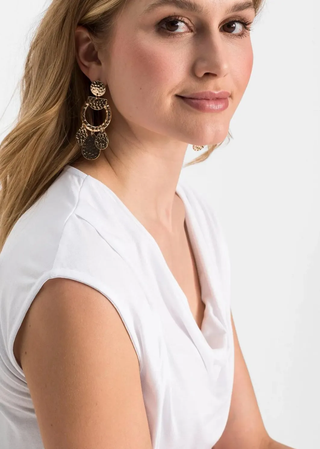 Sale Wasserfall-Shirt aus Viskose-Mix Damen Nachhaltigere Materialien|Shirts & Tops