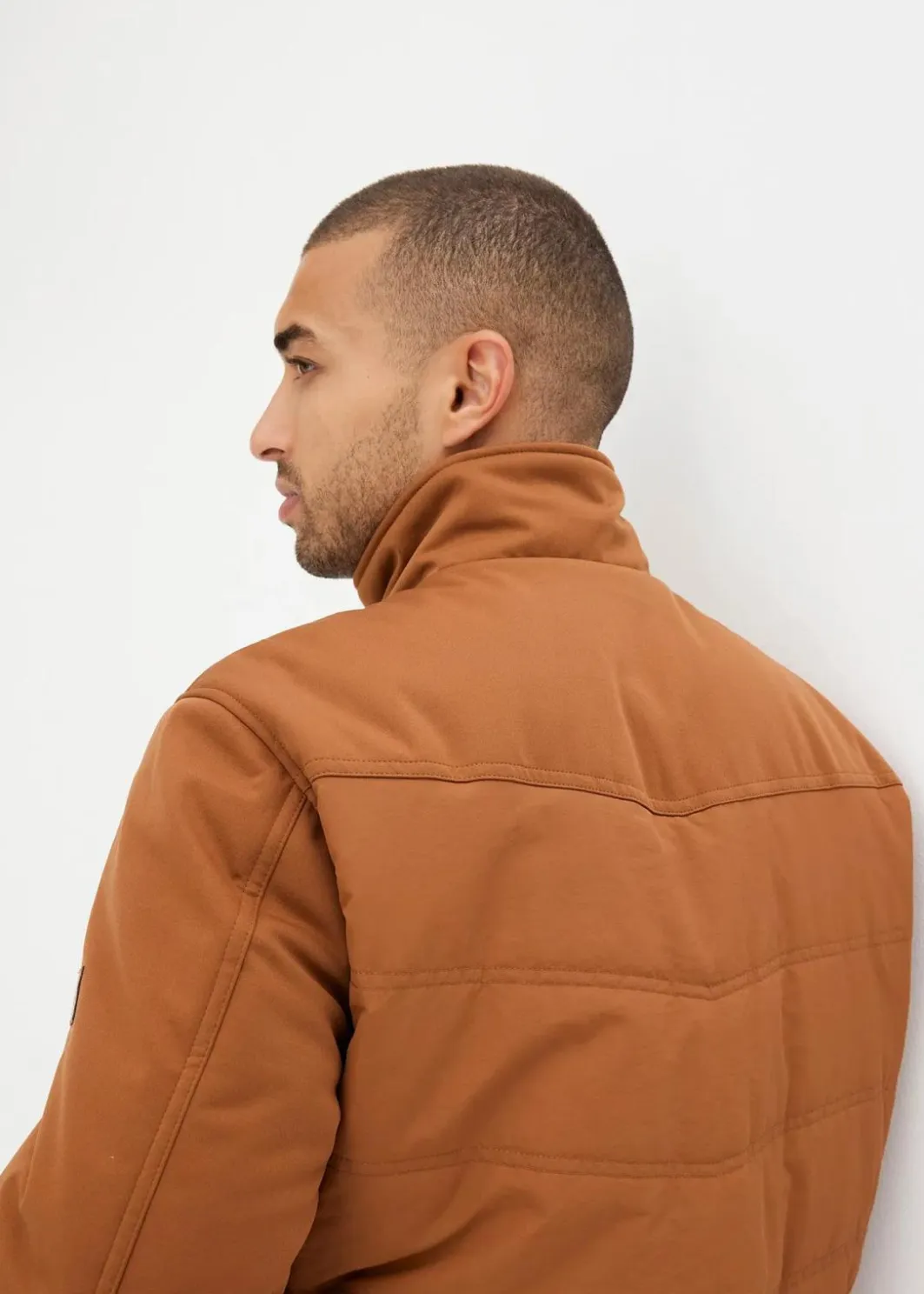 Outlet wattierte Softshelljacke in Blousonform Herren Jacken & Mäntel|Outdoorbekleidung