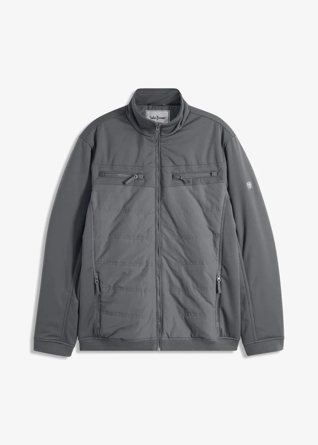 New wattierte Softshelljacke in Blousonform Herren Große Größen|Outdoorbekleidung