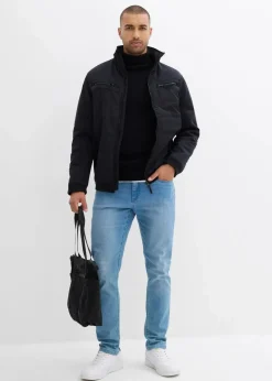 Herren bonprix Jacken & Mäntel|Outdoorbekleidung|wattierte Softshelljacke in Blousonform