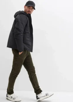 Herren bonprix Große Größen|Outdoorbekleidung|wattierte Steppjacke mit Kapuze