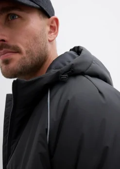 Herren bonprix Große Größen|Outdoorbekleidung|wattierte Steppjacke mit Kapuze