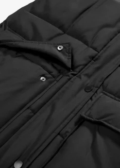 Damen bonprix Nachhaltigere Materialien|Jacken & Mäntel|Wattierte Steppweste mit abnehmbarer Kapuze