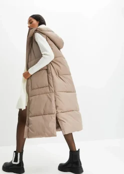 Discount Wattierte Steppweste mit abnehmbarer Kapuze Damen Bekleidung·Hosen|Jacken & Mäntel