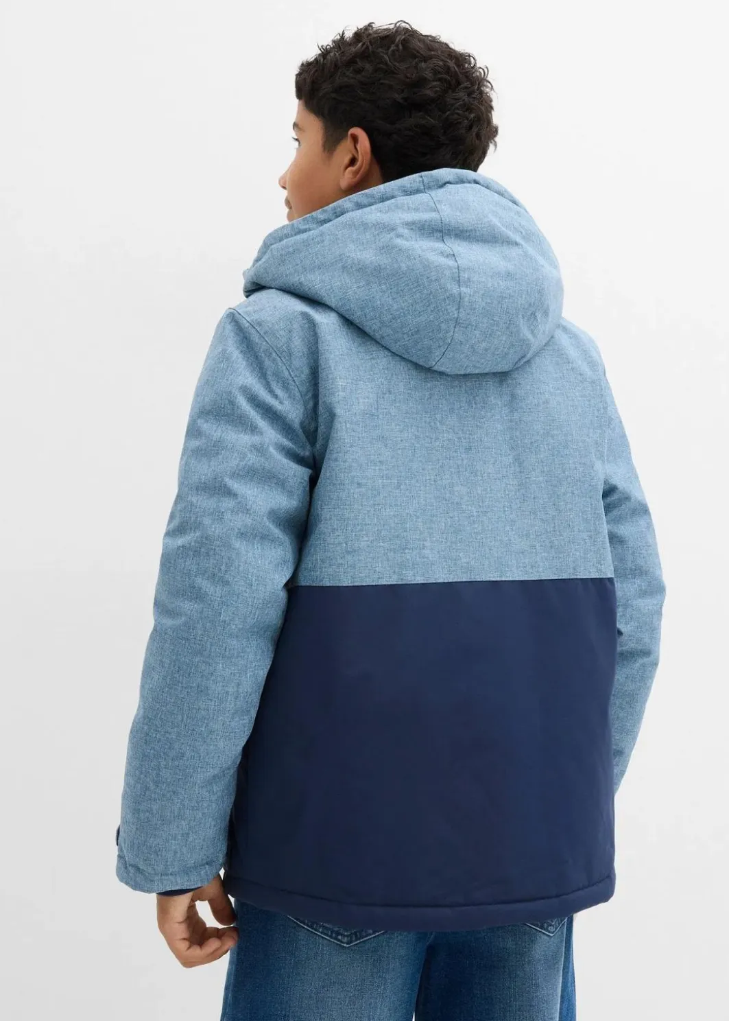 Kinder bonprix Jungen 9-16 Jahre·Jacken & Outdoor|wattierte Winterjacke im Colourblocking mit Kapuze