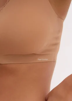 Outlet Wattierter Feel Comfort Lasercut-BH ohne Bügel mit Vorderverschluss Damen Bhs|Basics