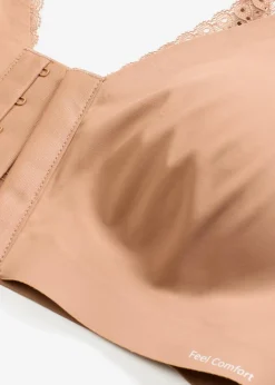 Outlet Wattierter Feel Comfort Lasercut-BH ohne Bügel mit Vorderverschluss Damen Bhs|Basics