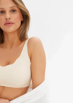 Damen bonprix Bhs|Seamless|Wattierter Feel Comfort Lasercut T-Shirt BH ohne Bügel