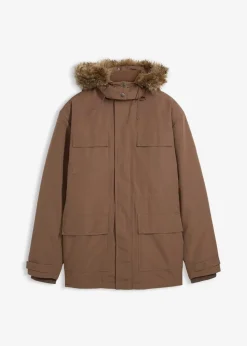 Discount wattierter Parka mit Fleecefutter und abnehmbarer Kapuze Herren Große Größen|Jacken & Mäntel