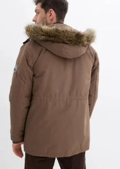 Discount wattierter Parka mit Fleecefutter und abnehmbarer Kapuze Herren Große Größen|Jacken & Mäntel