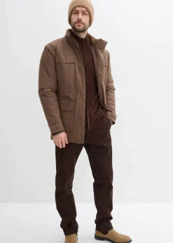 Discount wattierter Parka mit Fleecefutter und abnehmbarer Kapuze Herren Große Größen|Jacken & Mäntel