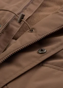 Discount wattierter Parka mit Fleecefutter und abnehmbarer Kapuze Herren Große Größen|Jacken & Mäntel