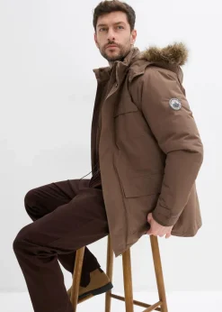 Discount wattierter Parka mit Fleecefutter und abnehmbarer Kapuze Herren Große Größen|Jacken & Mäntel