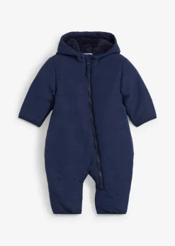 Kinder bonprix Overalls & Sets|Jacken & Outdoor|Wattierter wasserabweisender Overall mit Teddyfleece