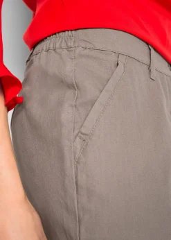 Damen bonprix Hosen|Bekleidung·Kleider|Webhose aus Leinen-Baumwoll-Mix