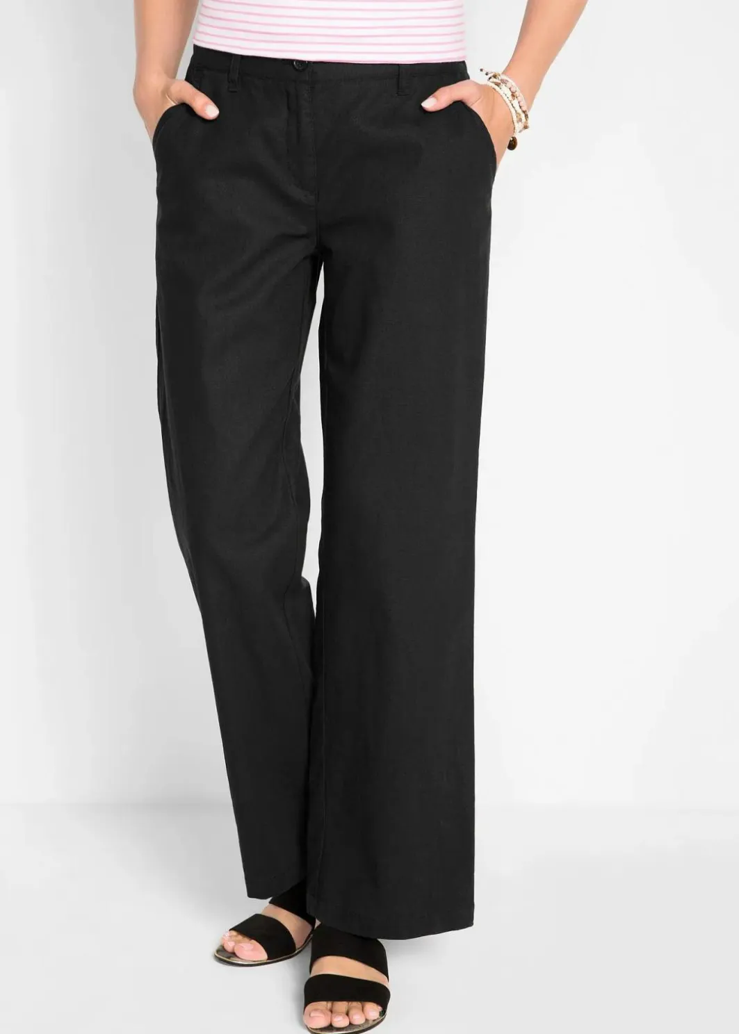 Outlet Webhose aus Leinen-Baumwoll-Mix Damen Bekleidung·Kleider|Hosen