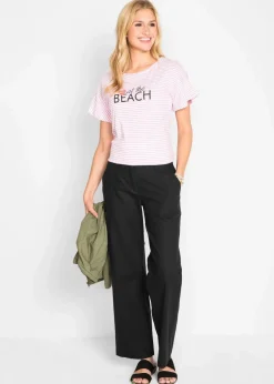 Outlet Webhose aus Leinen-Baumwoll-Mix Damen Bekleidung·Kleider|Hosen