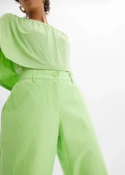 Webhose aus Leinen-Baumwoll-Mix Damen Hosen|Bekleidung·Kleider