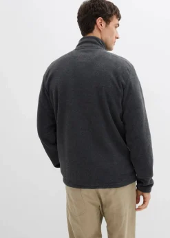 Discount weiche Fleecejacke mit Eingriffstaschen Herren Große Größen|Jacken & Mäntel