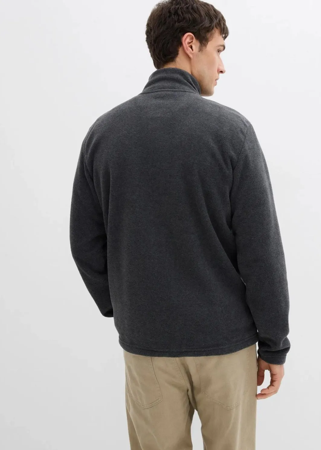 Discount weiche Fleecejacke mit Eingriffstaschen Herren Große Größen|Jacken & Mäntel