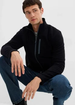 Herren bonprix Große Größen|Jacken & Mäntel|weiche Fleecejacke mit praktischen Reißverschlusstaschen