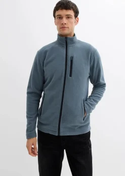 weiche Fleecejacke mit praktischen Reißverschlusstaschen Herren Sweat|Jacken & Mäntel