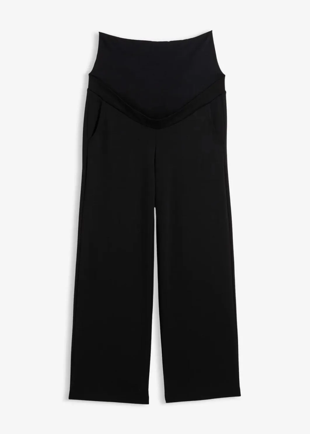 Discount Weiche Umstandshose aus bequemen Punto di Roma, weites Bein Damen Bekleidung·Blazer|Umstandsmode