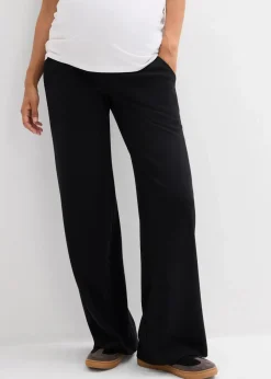 Discount Weiche Umstandshose aus bequemen Punto di Roma, weites Bein Damen Bekleidung·Blazer|Umstandsmode
