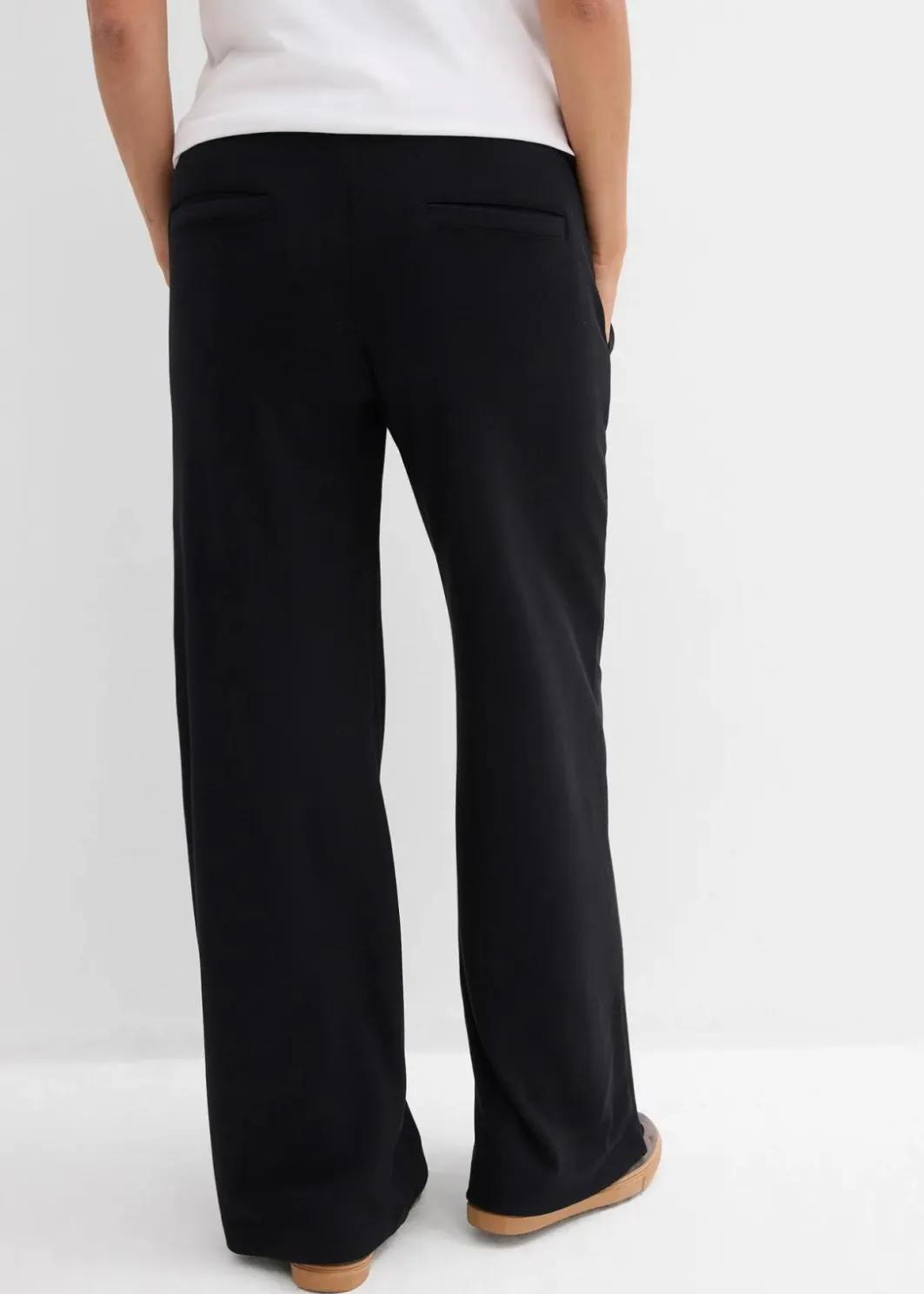 Discount Weiche Umstandshose aus bequemen Punto di Roma, weites Bein Damen Bekleidung·Blazer|Umstandsmode