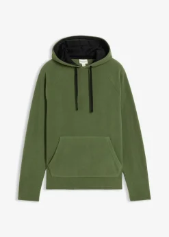 Herren bonprix Sweat|Große Größen|weicher Fleecepullover mit Kapuze