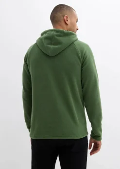 Herren bonprix Sweat|Große Größen|weicher Fleecepullover mit Kapuze