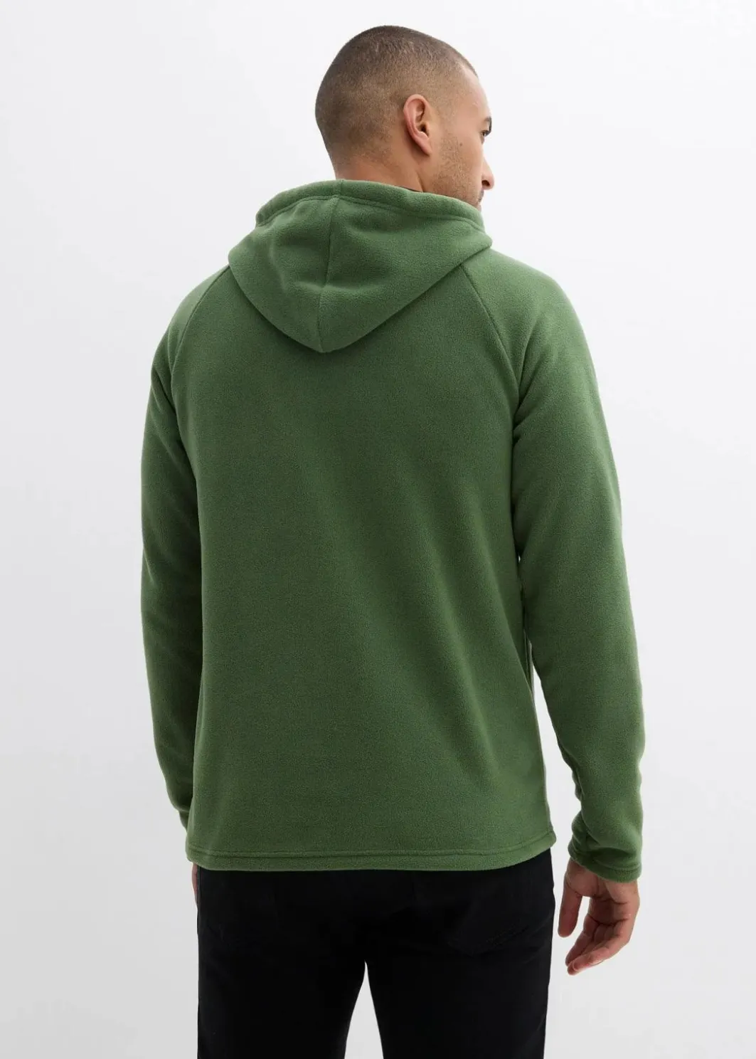 Herren bonprix Sweat|Große Größen|weicher Fleecepullover mit Kapuze