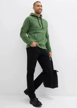 Herren bonprix Sweat|Große Größen|weicher Fleecepullover mit Kapuze