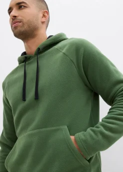 Herren bonprix Sweat|Große Größen|weicher Fleecepullover mit Kapuze